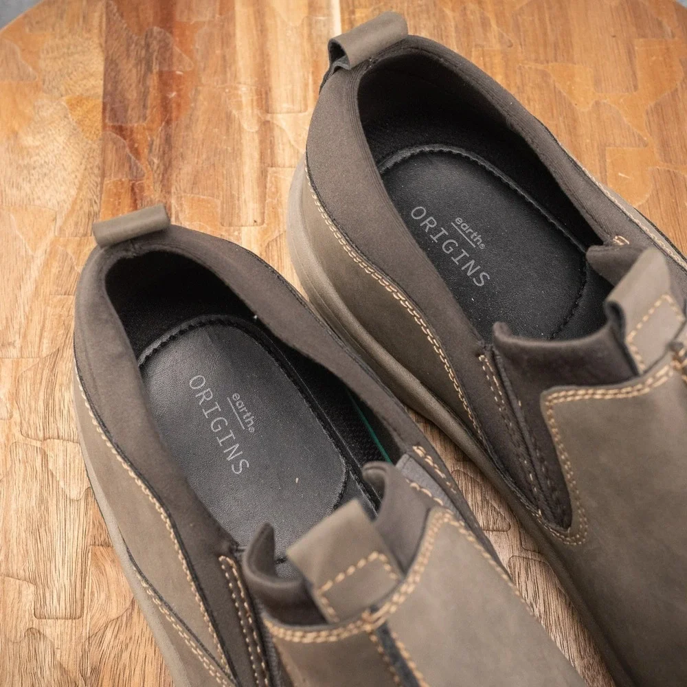 EARTH ORIGINS Danvers Slip-On Sneaker in Stone‎ Men's Shoes Size 13